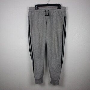 BUNDLE, 3 Pants, Joggers, Loose, Men's XL, (1 Adidas Gray, 1 Gioberti Blue and )